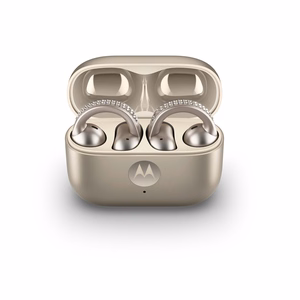 Motorola moto buds loop austiņas bezvadu uz auss stiprināmas zvaniem/mūzikai/sportam/ikdienai Bluetooth bēšas