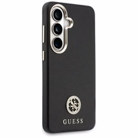 Guess maciņš Rhinestone Round Logo MagSafe for Samsung Galaxy S26 melns
