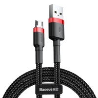 Baseus Cafule Micro USB kabelis 1.5A 2m (sarkans + melns)
