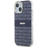 DKNY IML Mono un svītras Magnētiskais viedtālruņa apvalks iPhone 15 / 14 / 13 - zila