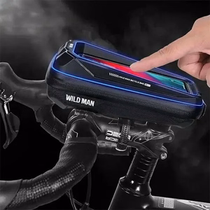 WILDMAN ceļojumu soma velosipēda rāmim ar rāvējslēdzēju, 0,6L (4 "- 7"), MS33, melna