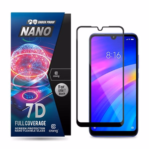 Crong 7D Nano Flexible Glass 9H hibrīdstikls ekrānam Xiaomi Redmi 7