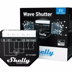 Shelly Qubino Wave Shutter elektriskais relejs melns