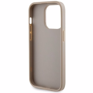 Guess GUHCP15LPS4DGPD iPhone 15 Pro 6.1" zelta/zelta cietais apvalks Strass Metāla Logotips