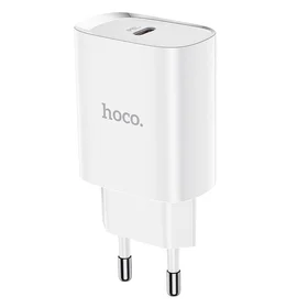 Tālruņa lādētājs Hoco USB C PD 20W N14 balts