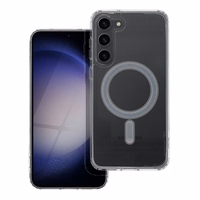 CLEAR MAG COVER viedtālruņa apvalks, saderīgs ar MagSafe, paredzēts SAMSUNG S23 Plus, caurspīdīgs