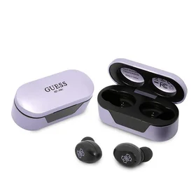 Guess GUTWST31EU TWS Bluetooth austiņas + dokstacija violetas/violetas