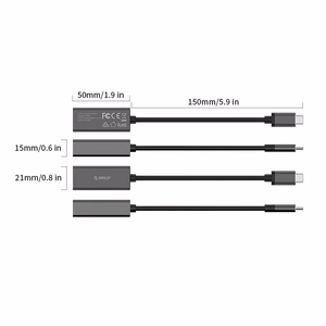 Orico XC-R45-V1 tīkla adapteris USB-C–RJ45, Gigabit Ethernet, 1 Gbps – melns