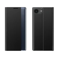 Jauns Sleep Case viedtālruņa apvalks iPhone 16e ar statīvu - melns