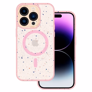 Tel Protect Magnetic Splash Frosted Case for iPhone 15 Plus Light pink