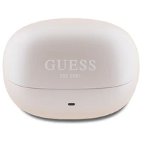 Guess Bluetooth austiņas GUTWST88MCTGP TWS + dokstacija rozā kapsula drukāts logotips
