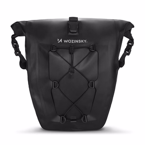 Ūdensnecaurlaidīga velosipēda bagāžnieka soma Wozinsky WBB24BK, 25 l, melna