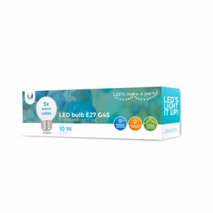 Forever Light LED spuldze E27 G45 2W 230V silti balta 5 gab.