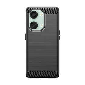 Carbon Case silikona viedtālruņa apvalks OnePlus Ace 2V/OnePlus Nord 3 - melns