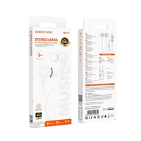 Austiņas Borofone BM94 USB-C baltas