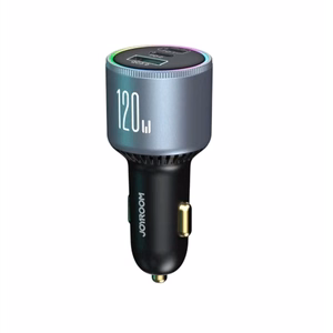 Automašīnas lādētājs Joyroom JR-CCN07, pelēks, 100W (2xPD / 1xQC3.0) + Type-C / Type-C 100 cm kabelis