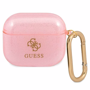 Guess GUA3UCG4GP чехол AirPods 3 розовый/розовый Glitter Collection