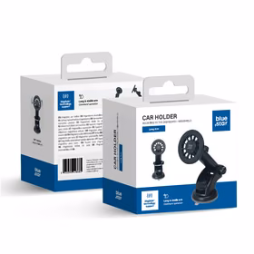 zils Star Long Arm car turētājs for windshield (18 - 23cm) saderīgs ar MagSafe melns car turētājs for windshield melns