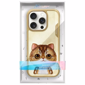 Nimmy Big Eyed Pet 2.0 Cat Case for iPhone 16 Pro - Green
