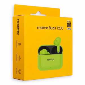 Bezvadu austiņas Realme Buds T200 neona zaļas