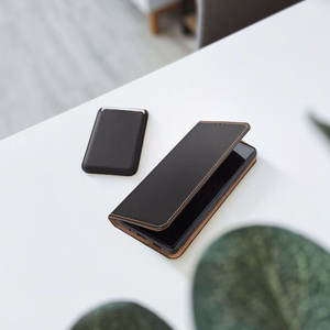 SMART PRO grāmatas tipa ādas viedtālruņa apvalks XIAOMI Redmi Note 11 Pro / 11 Pro 5G melns