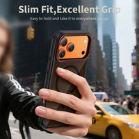 Tech-Protect MagHybrid MagSafe maciņš iPhone 17 Pro melns un sarkans