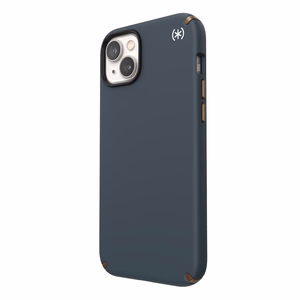 Speck Presidio2 Pro vāciņš ierīcei iPhone 15 Plus / 14 Plus, ar Microban pretmikrobu aizsardzību, “Charcoal / Cool Bronze / Slate” krāsu kombinācija