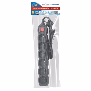 Esperanza ELK217K power extension 1.5 m 6 AC outlet(s) Indoor Black