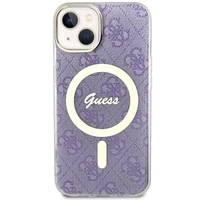 Guess 4G iPhone 14 Viedtālruņa apvalks violeta Magnētiskais