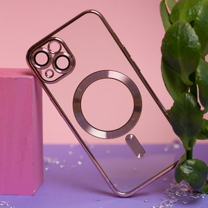 Color Chrome Mag maciņš for iPhone 17 Pro Max 6,9" rozā zelta open ring
