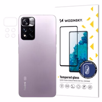 Wozinsky Aizsargstikls 9H pilns kameras rūdītais stikls Xiaomi Redmi Note 11 Pro+ kamerai