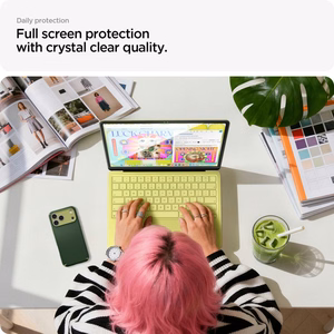 Spigen Glas.tR Slim FC Tempered Glass Screen Protector for MacBook Neo 13" 2026 - Black