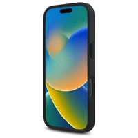 BMW M perforētā trīskrāsu līnija iPhone 16 Pro Max apvalks - melns