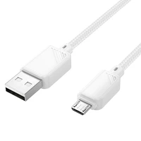 Kabelis USB A uz Micro USB Hoco 2,4A 1 m X113 balts