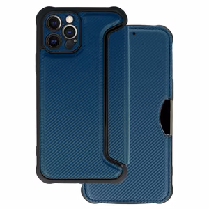Razor Carbon Grāmatas apvalks Iphone 12 Pro tumši zils