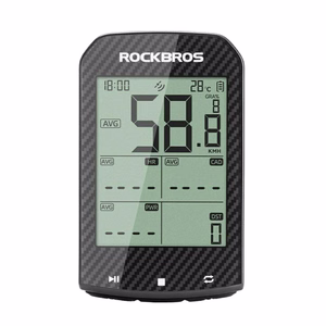 Rockbros M1Pro Bluetooth GPS velodators, IPX6 – melns