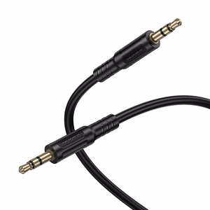 Borofone kabelis AUX BL25 Nice - jack 3,5mm uz jack 3,5mm - 1 metrs melns