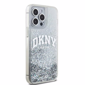 DKNY viedtālruņa apvalks iPhone 15 Pro Max 6,7" DKHCP15XLBNAET balts HC šķidrie spīdumi ar arku logotipu
