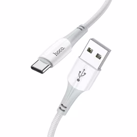 Kabelis USB A uz USB C Hoco 3A 1 m X70 balts