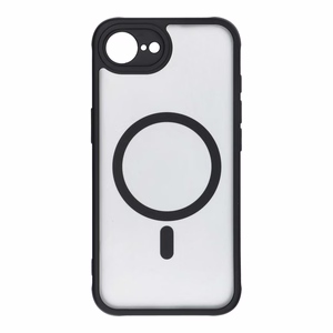 FULL MATTE MAG COVER viedtālruņa apvalks saderīgs ar MagSafe iPhone 16E (SE 4 2025) melna