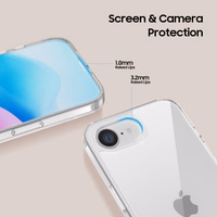 Tech-Protect FlexAir Hybrid viedtālruņa apvalks iPhone 16e - caurspīdīgs