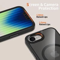 Tech-Protect MagMat Magnētiskais viedtālruņa apvalks priekš Nothing CMF Phone 2 Pro - melns un caurspīdīgs