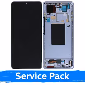 LCD displejs saderīgs ar Xiaomi 12 Pro (12s Pro) ar rāmi / zils / (Service Pack)