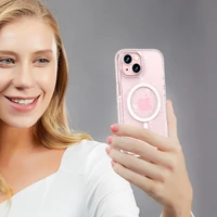 Tech-Protect FlexAir Hybrid MagSafe iPhone 15 apvalks - caurspīdīgs ar spīdumiem