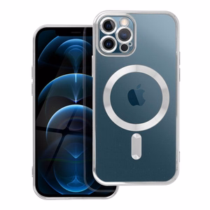 Case for iPhone 12 PRO Electro Mag Cover compatible with MagSafe silver