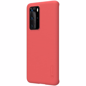 Nillkin Super Frosted Shield vāciņš ierīcei Huawei P40 Pro, spilgti sarkans
