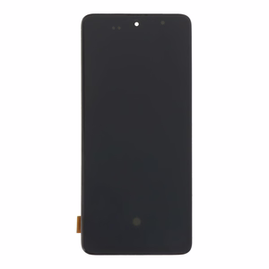 Ekrāns Samsung A515 A51 2020 ar skārienjutīgo stiklu un rāmīti melns OLED (real size)
