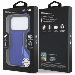 BMW M Silicon Vertical Logo MagSafe macins iPhone 17 Pro - tumsi zils