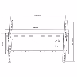 MACLEAN MC-605 TV turētājs 32–80" MACLEAN MC-605 MAX VESA 600x400 55 kg