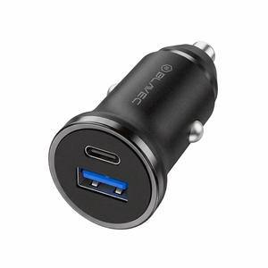 Blavec Auto lādētājs BS-01B-C Road - USB + Type C - QC 3.0 18W PD 20W ar Type C to Type C cable (CCBS01BCR-UCB) melns